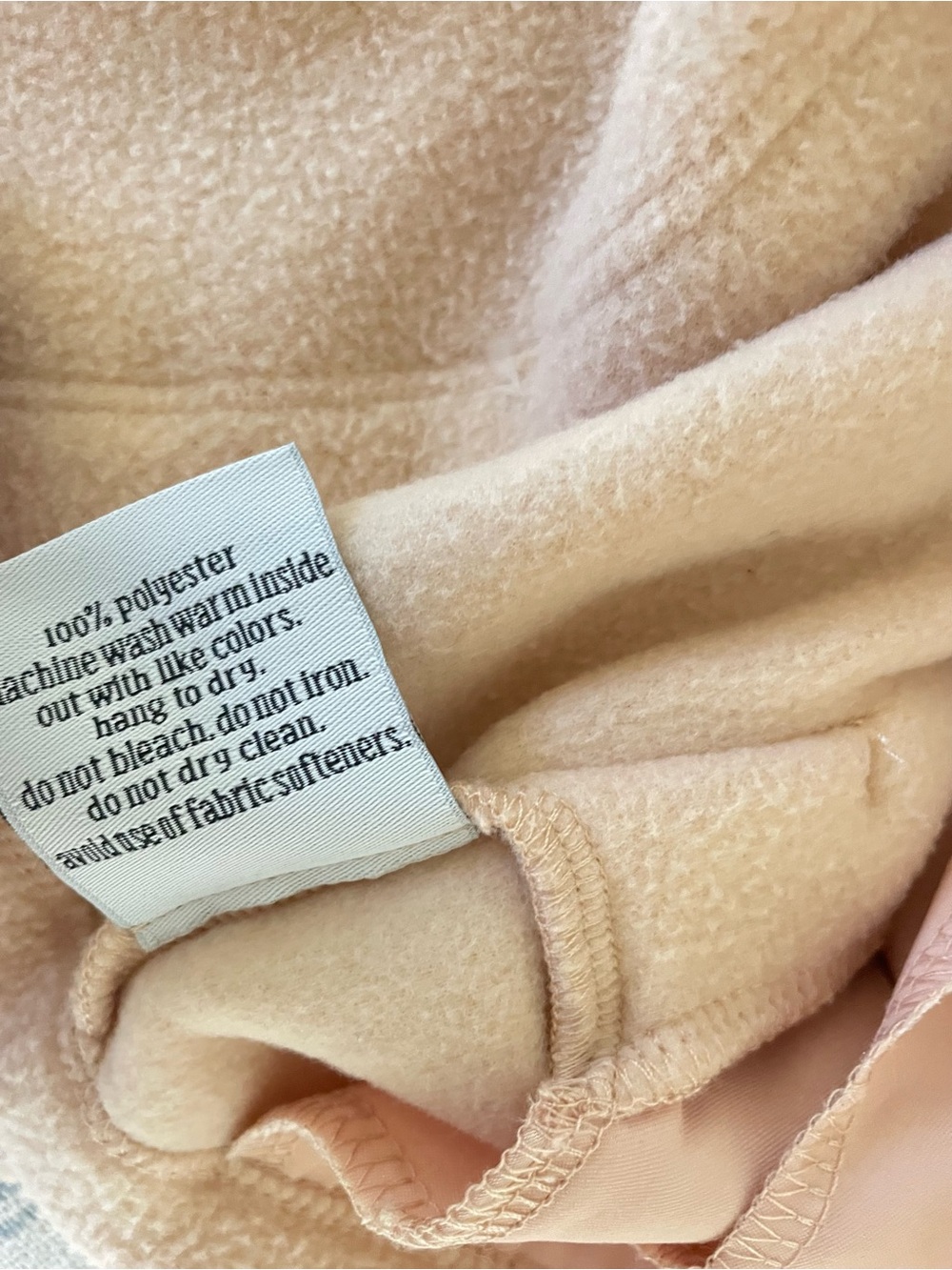 Dudley Stephens Natural Blush Cobble Hill Vello Fleece Tunic Pullover Small - Picture 6 of 8
